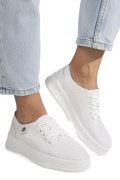 PANTOFI SPORT WHITE PIELE NATURALA ASPN2308