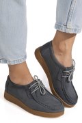 MOCASINI GREY PIELE NATURALA INTOARSA 8SP517-1