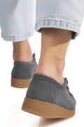 MOCASINI GREY PIELE NATURALA INTOARSA 8SP517-1
