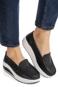 MOCASINI NEGRI PIELE NATURALA ASP335