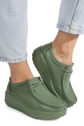MOCASINI VERDE DESCHIS PIELE NATURALA ASPN388