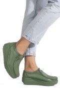 MOCASINI VERDE DESCHIS PIELE NATURALA ASPN388