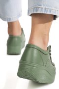 MOCASINI VERDE DESCHIS PIELE NATURALA ASPN388