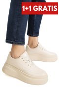 PANTOFI SPORT BEJ PIELE NATURALA ASPN2528