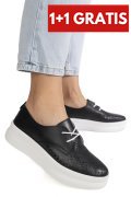 PANTOFI SPORT BLACK PIELE NATURALA 6SP02