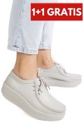 MOCASINI GRI PIELE NATURALA ASPN388