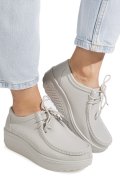 MOCASINI GRI PIELE NATURALA ASPN388