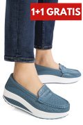 MOCASINI BLUE PIELE NATURALA ASP369