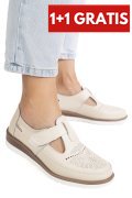 PANTOFI BEJ PIELE NATURALA ZBSP8-4
