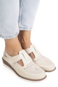 PANTOFI BEJ PIELE NATURALA ZBSP8-4