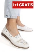 PANTOFI ALBI PIELE NATURALA ZSPB8-5