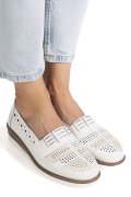 PANTOFI ALBI PIELE NATURALA ZSPB8-5