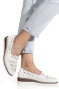 PANTOFI ALBI PIELE NATURALA ZSPB8-5