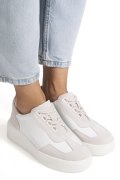 PANTOFI SPORT ALBI PIELE NATURALA FSP002538