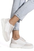 PANTOFI SPORT ALBI PIELE NATURALA FSP002538
