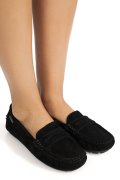 MOCASINI NEGRI PIELE NATURALA INTOARSA FSPL-XZL10