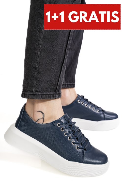 Pantofi sport bleumarin piele naturala tsp-16