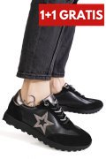 PANTOFI SPORT NEGRI PIELE NATURALA FSP002479