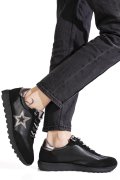 PANTOFI SPORT NEGRI PIELE NATURALA FSP002479