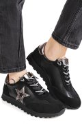 PANTOFI SPORT NEGRI PIELE NATURALA FSP002479