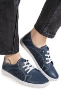 PANTOFI NAVY PIELE NATURALA ASPN6025