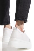 PANTOFI SPORT ALBI PIELE NATURALA 9SP881