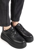 PANTOFI SPORT NEGRI PIELE NATURALA ASPN2528