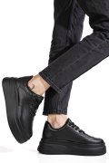 PANTOFI SPORT NEGRI PIELE NATURALA ASPN2528