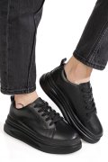 PANTOFI SPORT NEGRI PIELE NATURALA ASPW202326