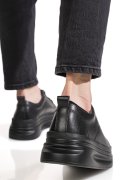 PANTOFI SPORT NEGRI PIELE NATURALA ASPW202326