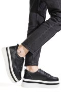 PANTOFI SPORT NEGRI PIELE NATURALA 9SP881