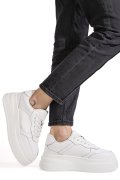 PANTOFI SPORT ALBI PIELE NATURALA ASPN2529