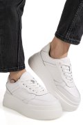 PANTOFI SPORT ALBI PIELE NATURALA ASPN2529