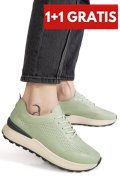 PANTOFI SPORT GREEN PIELE NATURALA ASPN368