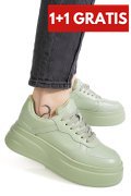 PANTOFI SPORT VERZI PIELE NATURALA ASPN2529