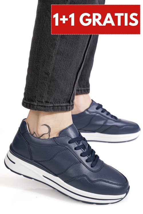 Pantofi sport bleumarin piele naturala fsp001-768