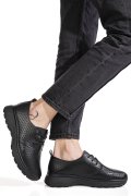 PANTOFI SPORT NEGRI PIELE NATURALA TSP-9016