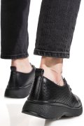 PANTOFI SPORT NEGRI PIELE NATURALA TSP-9016