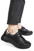 PANTOFI SPORT NEGRI PIELE NATURALA TSP2820