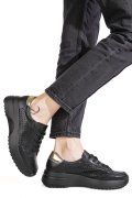 PANTOFI SPORT NEGRI PIELE NATURALA TSP2820