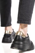 PANTOFI SPORT NEGRI PIELE NATURALA TSP2820