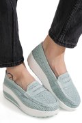 MOCASINI GREEN PIELE NATURALA ASP369