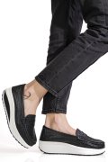 MOCASINI BLACK PIELE NATURALA ASP369