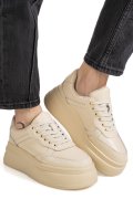 PANTOFI SPORT BEJ PIELE NATURALA ASPN2529