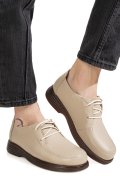 MOCASINI BEJ PIELE NATURALA 8SP055
