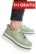 PANTOFI SPORT VERZI PIELE NATURALA 9SP881