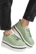 PANTOFI SPORT VERZI PIELE NATURALA 9SP881