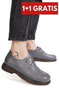 MOCASINI GRI PIELE NATURALA 8SP055