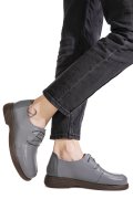 MOCASINI GRI PIELE NATURALA 8SP055