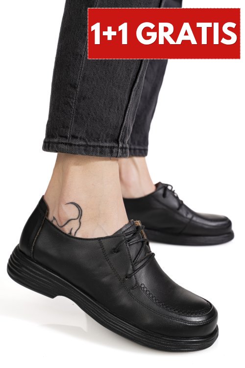 Mocasini negri piele naturala 8sp055